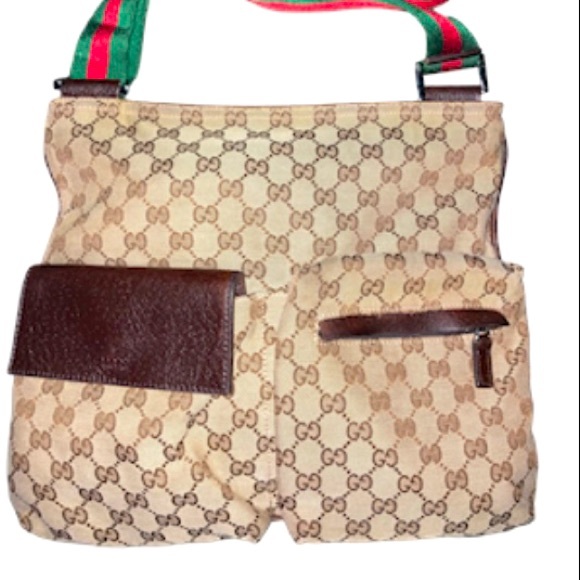Vintage Gucci Double pocket Crossbody - Picture 1 of 11